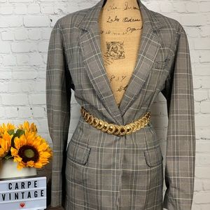 Liz Claiborne plaid blazer size 12